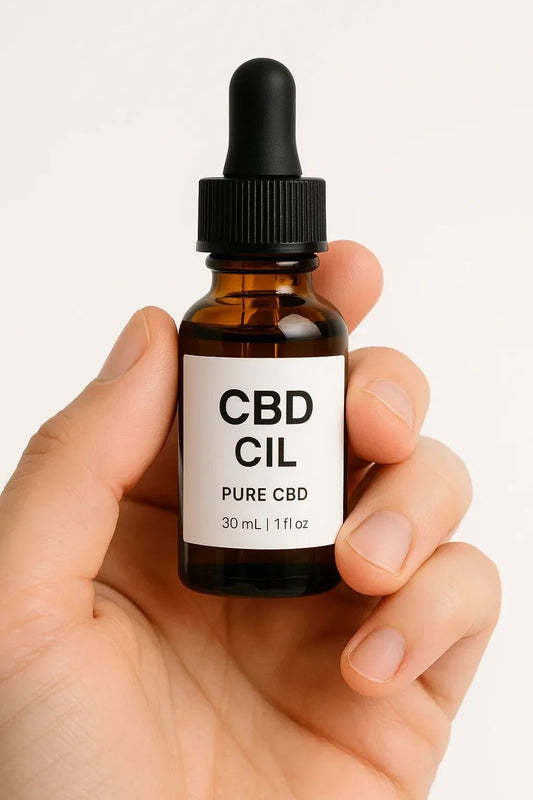 Étiquette huile CBD sans additifs