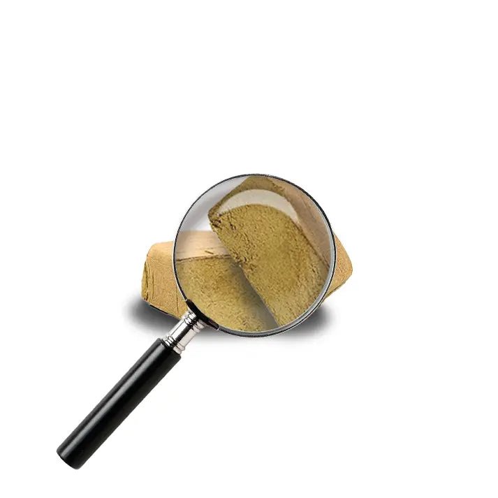 résine de kief 24k avec loupe