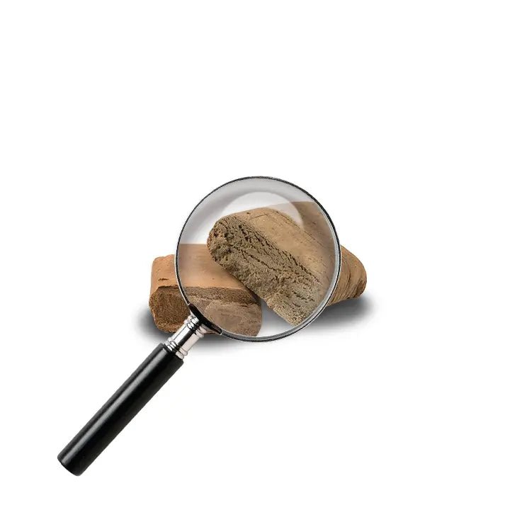 résine de kief se avec loupe